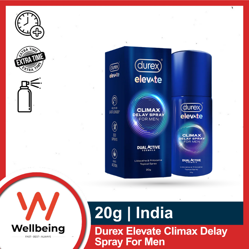Spray Durex Elevate Climax Delay Spray for Men 20g | India - Image 1